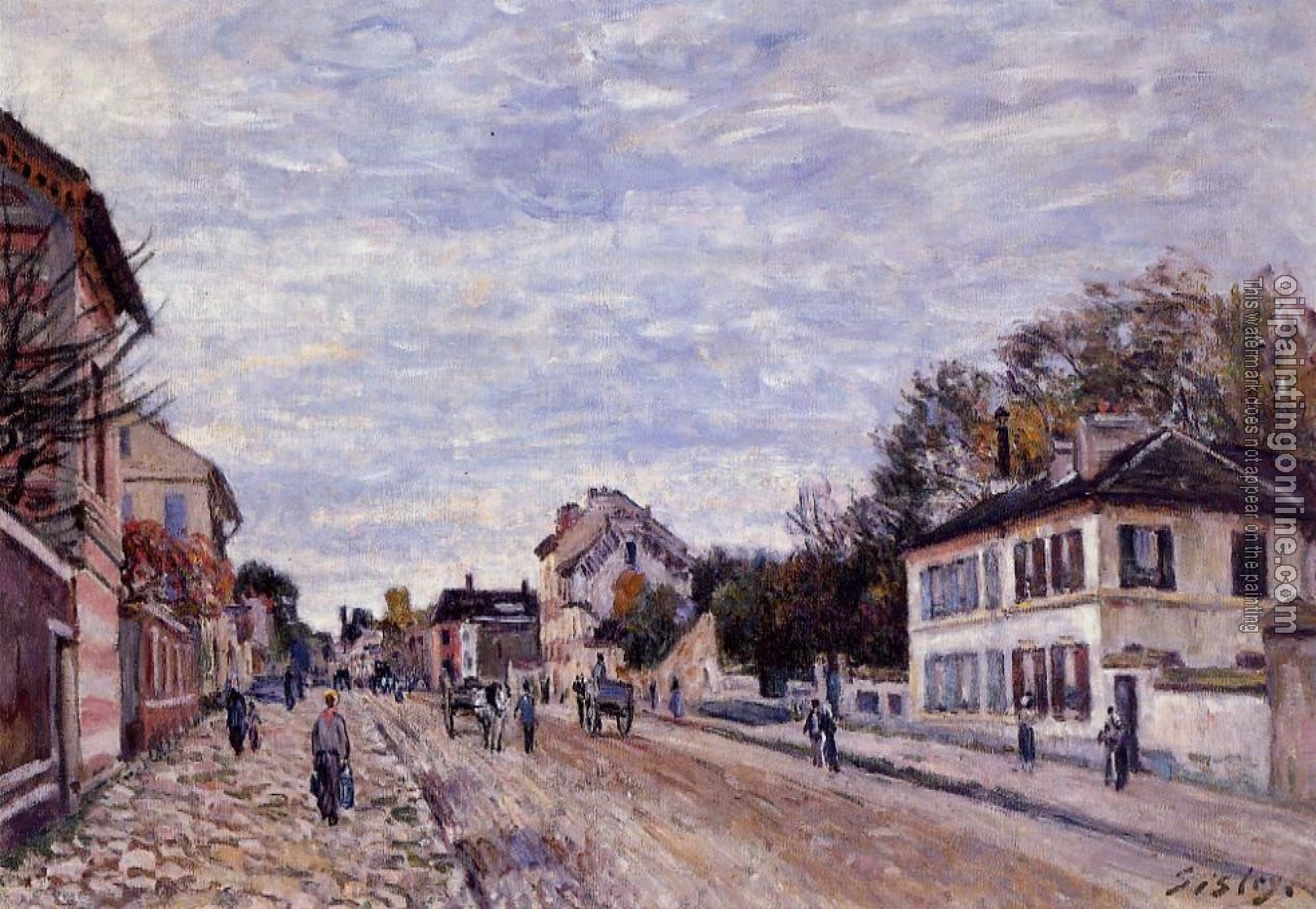 Sisley, Alfred - Street Scene in Marly